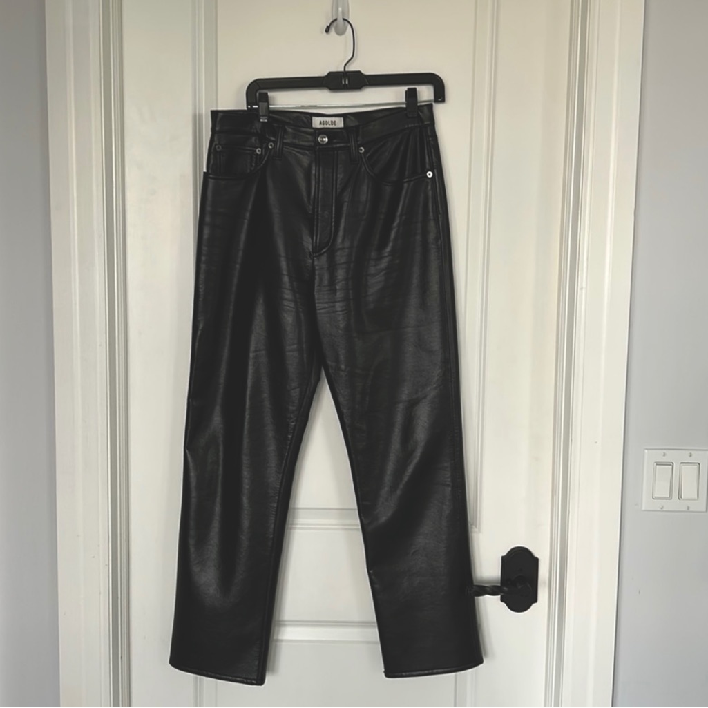 Agolde Leather Pants Size 29! Worn A Few Times :)